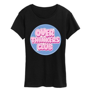 Women's - Instant Message - Over Thinkers Club Short Sleeve Graphic T-Shirt - 1 of 4
