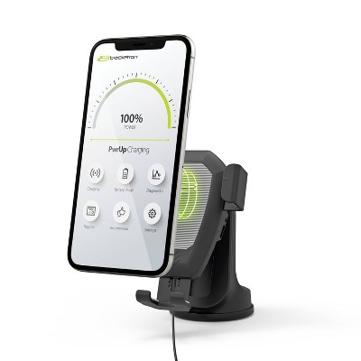 Bracketron Power Up Wireless Charging Gravity Dash/Window & Vent Mount - Black