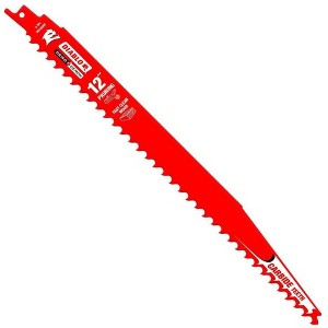 Diablo DS1203CP 12" 3TPI Demo Demon™ Carbide Teeth Reciprocating Saw Blade for Pruning and Clean Wood - 1 of 3