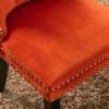 Sapphtopaz Modern Dining Chairs Set of 2 Hand-Pulled Buckle Upholstered Chair with Nailhead Chair for Dining Room, Living Room - 4 of 4