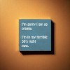 Slickblue Funny 50s Cranky Quote Wood Sign – Rustic Wall Decor 7x7 Shelf or Hanging Art, 10 Color Options - 2 of 3