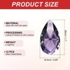 Unique Bargains Crystal Pendant DIY Lamp Arts Crafts Decorative Teardrop Beads 1.1" 12 Pcs - 2 of 4