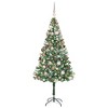 vidaXL Artificial Christmas Tree with Stand Green 70.9" PVC and Steel - 3 of 4