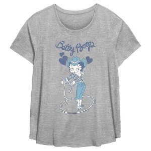 Women's Betty Boop Cowgirl Betty T-Shirt - 1 of 3