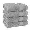 American Soft Linen 100% Cotton Turkish Premium Quality 4 Piece Washcloth Set, 13x13 inches Washcloth Hand Face Towels for Bathroom and Kitchen Washrags - 3 of 4