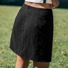 Women's Black Asymmetrical High Waist Skirt - Cupshe - 4 of 4
