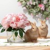 Sullivans 6" Brown Sitting Bunny Figurines Set of 2  Ceramic - 3 of 3