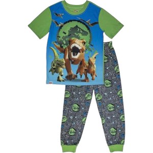 LEGO Jurassic World Little/Big Boys' 2-Piece Polyester Pajama Set - 1 of 3