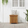 vidaXL Storage Box Acacia wood finish Solid acacia wood Medium Rustic - 3 of 4