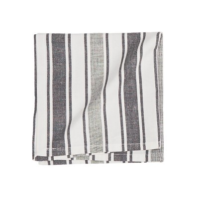 C&F Home Chandler Stripe Onyx Napkin Set 6