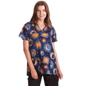 Just Love Women's Scrub Tops / Holiday Scrubs / Nursing Scrubs for Christmas - 1 of 3
