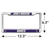James Madison Dukes Logo Full Size Standard License Plate Metal Frame - 4 of 4