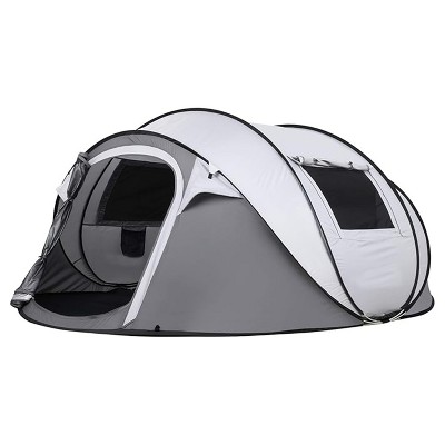 Boersma Camping Instant Pop Up Tent, 6 Person, Water Resistant Dome, Easy Setup for Camping Hiking and Outdoor, Portable with Carry Bag, 3 Season