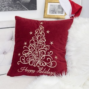 Kumasinova Square/Rectangle Christmas Bed Pillows,Throw Pillow with Various Patterns Embroidery,Decorative Pillows for Bed and Sofa - 1 of 4