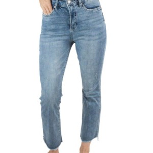 Women's High Rise Bootcut Crop Jeans - mica denim - 1 of 3