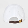 Men's Kindness Blooms Baseball Hat - Goodfellow & Co™ White: Adjustable Cotton Twill, Midweight Fabric - 3 of 4
