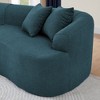 Kumasinova Modern Minimalist Lazy Sofa, Lamb's Wool Fabric Curved Modular Sectional Sofa, No Assembly, High-Density Foam, Couch for Living Room - 3 of 4