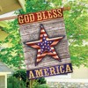 Briarwood Lane God Bless America Star Patriotic House Flag Rustic Fourth of July 28" x 40" - 4 of 4
