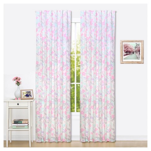 The Peanutshell Window Panel 2pk 84 Pink Floral Target