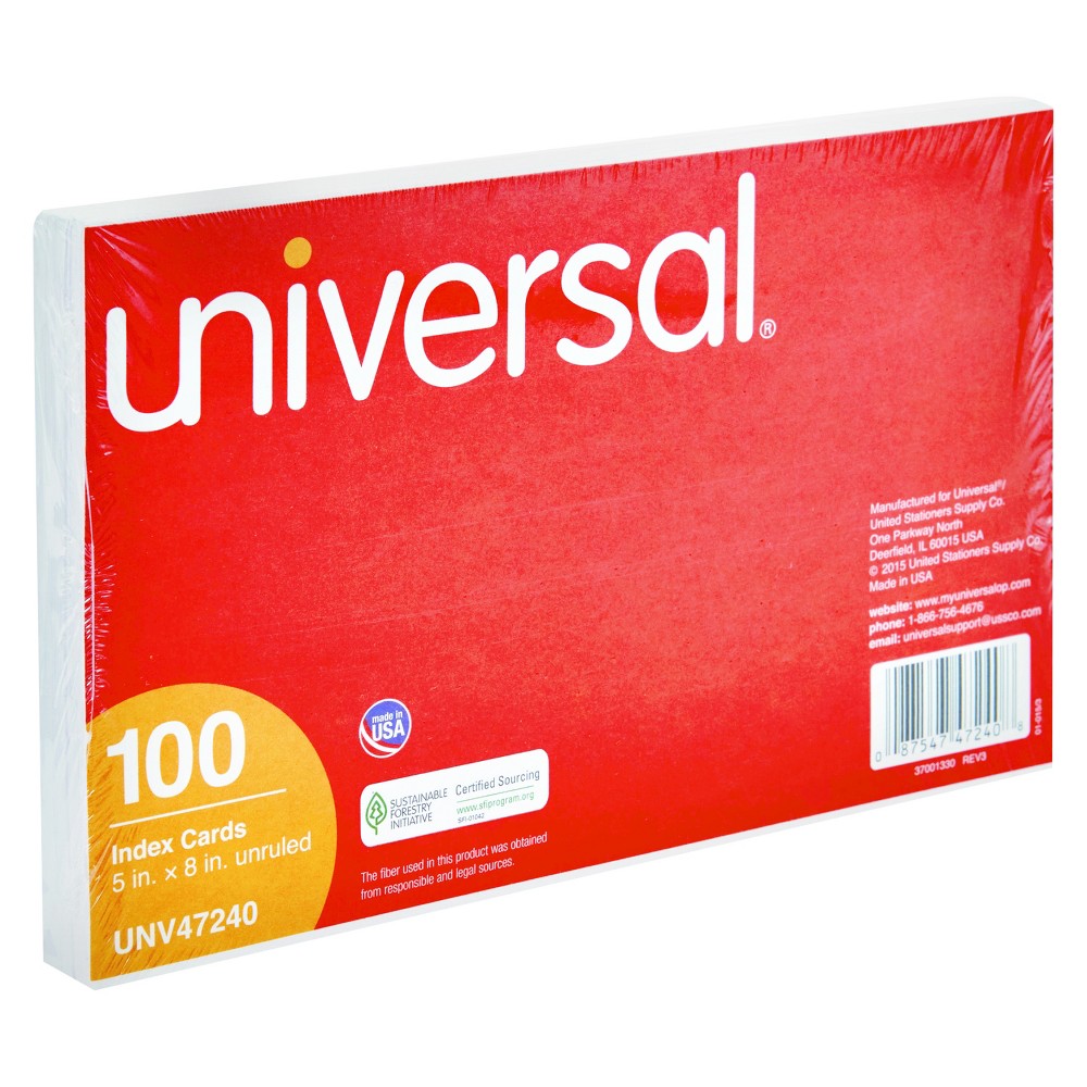 UPC 087547472408 product image for Index Cards Universal White | upcitemdb.com