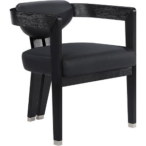 Meridian Furniture,Carlyle Black Vegan Leather Dining Chair - 1 of 4
