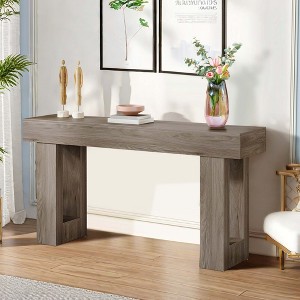 Kumasinova 63" Modern Console Table,Entryway Table with Wood Fame & Legs,Sofa Table for Entryway,Living Room,Hallway - 1 of 4