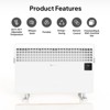 ROVSUN 2-in-1 Wall-Mounted & Freestanding Electric Heater for Indoor Use, LCD Touch Screen & Temp Adjustment, for Home - 3 of 4