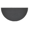 Charleston Mosaic Black Grey Coir Rug Half Circle 16.5x33 VHC Brands - 2 of 3