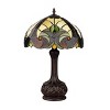 Chloe Lighting LIAISON Tiffany-Style Antique Dark Bronze 1-Light Victorian Table Lamp 12" Shade - 2 of 4