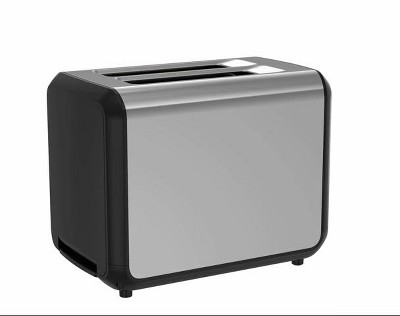 Digital Stainless Steel 2-Slice Toaster with Wide Slots