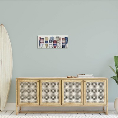 Vintage Americana Oars Canvas Wall Art, 24 x 10 Inch