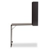 Milliard Folding Desk: Wall-Mount, Storage Shelves, Home Office - Baxton Studio - 4 of 4