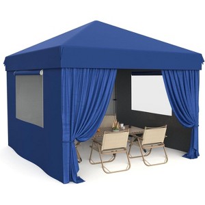 10 X 10ft Pop-Up Canopy, Foldable Outdoor Sunshade Shelter, One-Push Setup Tent for Events, Parties, Camping and Commercial - 1 of 4