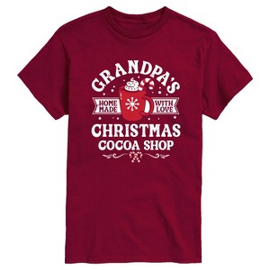 Men's - Instant Message - Grandpas Christmas Cocoa Shop Short Sleeve Graphic T-Shirt - 1 of 3