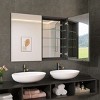 Recessed Medicine Cabinet With Mirror,Surface Mount Bathroom Cabinet,Wall Hung Bathroom Vanity Medicine Cabinet Mirror With Storage-The Pop Home - 2 of 4