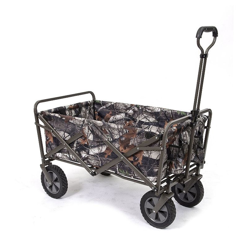 Mac Sports Folding Outdoor Garden Utility Wagon Cart, Camouflage (2 Pack), 4 of 7