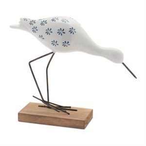 Set of 4 Coastal Sea Bird Figurines on Metal Base - 1 of 1