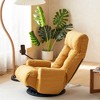 Adjustable 360° Swivel Lounge Chair with Head & Waist Support, Foldable Reclining Game Chair with Built-in Spring Seat and Phone Holder - 4 of 4