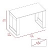 CAVINAS Home Office Desk Modern Writing Desk with Spacious Desktop Computer Desk with Wooden Frame for Office - 2 of 4