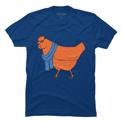 Men's Design By Humans The Hipster Chicken By TabithaDesigns T-Shirt