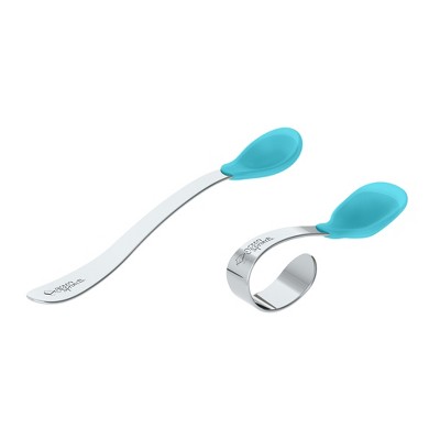 green sprouts Learning Spoon Set Baby Feeding Accessory - Aqua