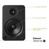 Kanto YU6 Powered Bookshelf Speakers with Built-In Bluetooth - Pair (Matte Black) - 3 of 4