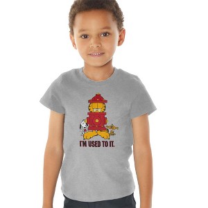 Toddler Boys' Garfield Im Used To It T-Shirt Athletic Heather - 1 of 4