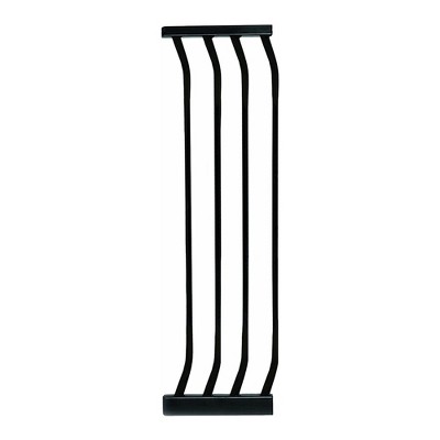 Bindaboo B1110 Baby Pet Safety Gate 10.5 Inch Wide Steel Gate Extension for Wide Doors, Stairs, Hallways, and Large Entryways, Black, Set of 1