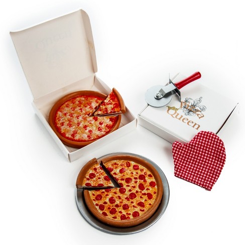 9 Pc Pizza Party Food Accessory Play Set for 18 Inch Dolls