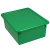 Romanoff Products Romanoff Stowaway Plastic 5" Letter Box with Lid Green Pack of 2 (ROM16005-2) - 2 of 2