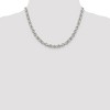 Black Bow Jewelry 6.75mm Sterling Silver Solid Belcher (Rolo) Chain Necklace - 2 of 4