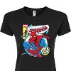 Women's - Marvel - Friendly Neighborhood Spider-Man Comic Book Cover Fitted Graphic T-Shirt - 2 of 3