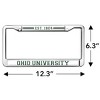 Ohio University School Logo Full Size Standard License Plate Metal Frame - 4 of 4