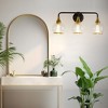KAISITE 2-Light Bathroom Vanity Light with Globe Glass - 3 of 4